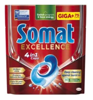 Tabletki do zmywarki Somat Excellence 4w1 75Szt.