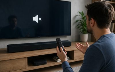 Brak dźwięku z soundbara podłączonego do telewizora