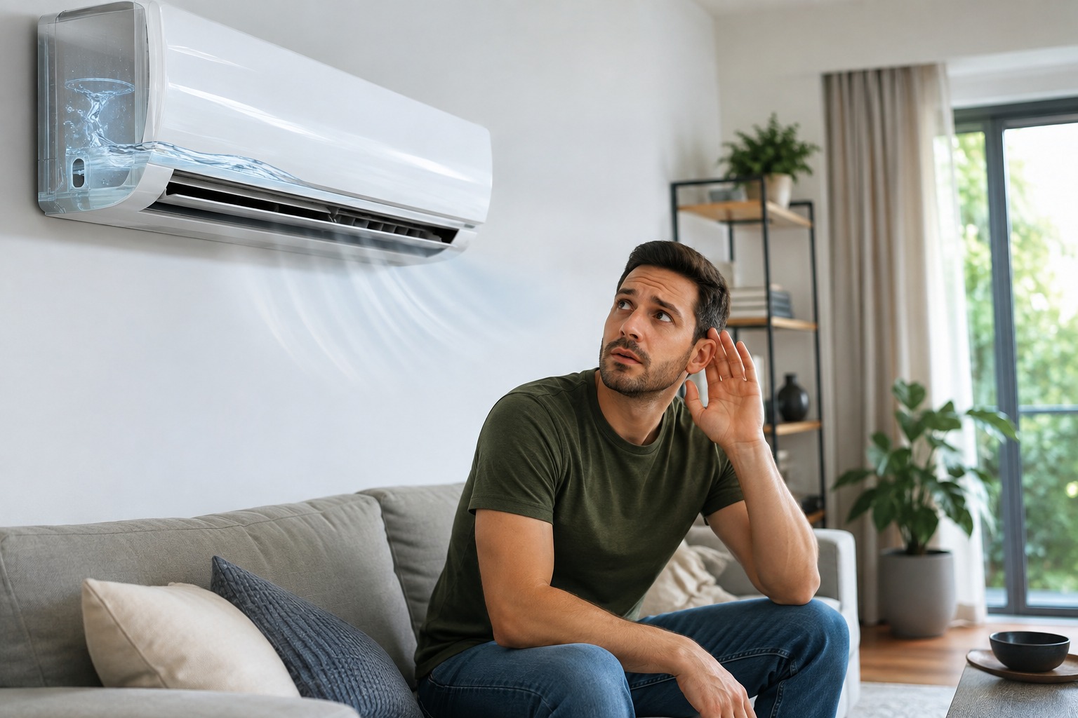 Klimatyzator wydaje dźwięk przelewania wody – czy to awaria?