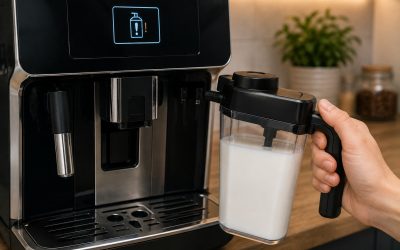 Ekspres nie wykrywa pojemnika na mleko – co zrobić?