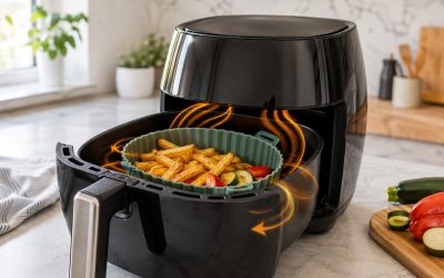 Foremki silikonowe do air fryera – czy pogarszają cyrkulację powietrza?