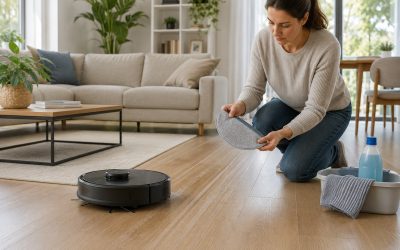 Robot sprzątający zostawia smugi po mopowaniu – jak poprawić efekt?
