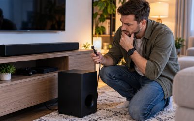 Soundbar nie łączy się z subwooferem – co sprawdzić?